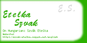 etelka szvak business card