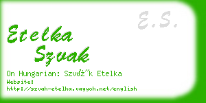 etelka szvak business card